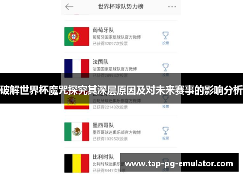 破解世界杯魔咒探究其深层原因及对未来赛事的影响分析